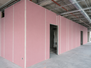 Services fire rated wall