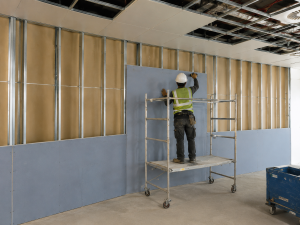 Services metal stud partition boarding