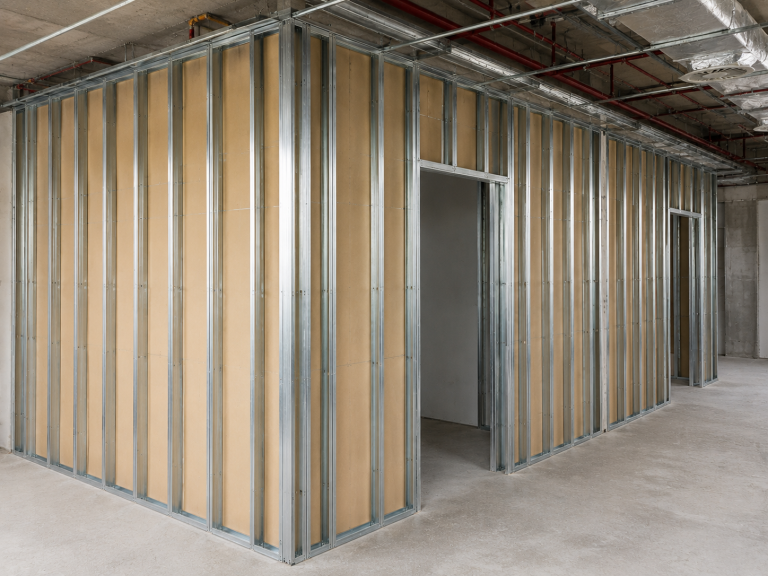 Services metal stud partition systems
