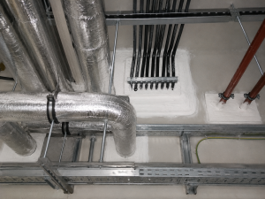 Services multi service penetration fire stopping