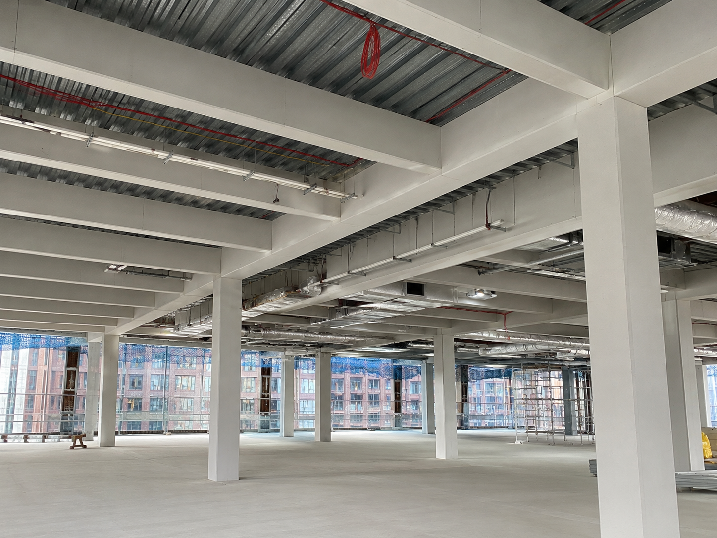 Services structural fire protection to steelwork