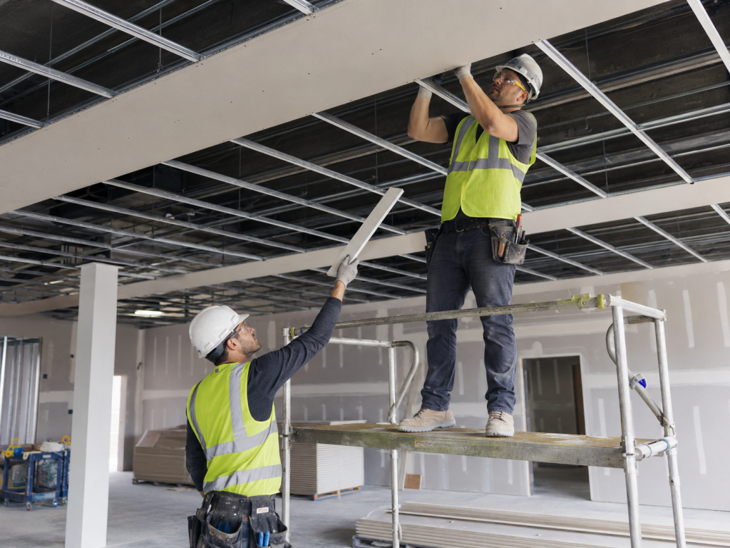 Labour Supply suspended ceiling board installation