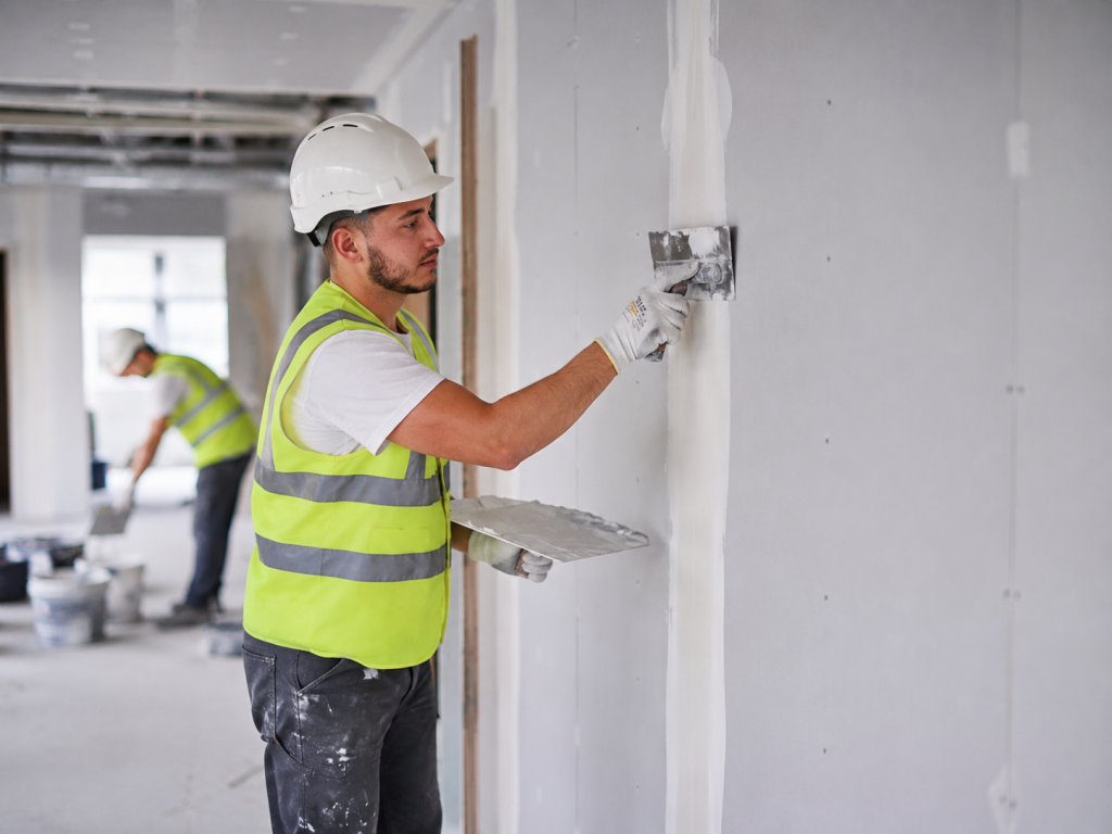 Labour Supply tape and jointing wall finishing